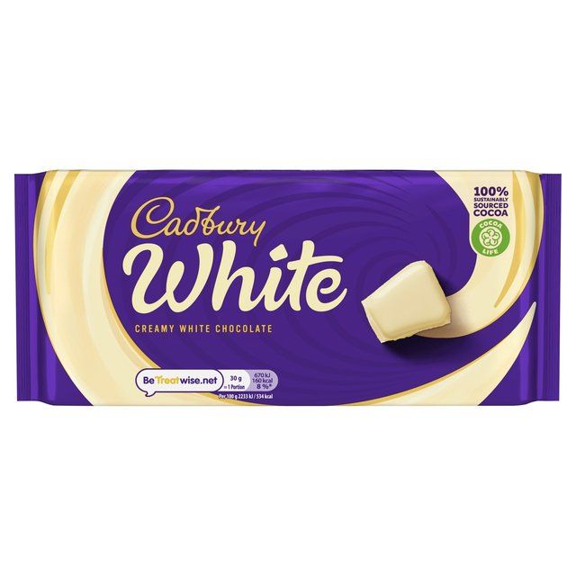 Cadbury White Chocolate Bar FOOD CUPBOARD M&S Default Title  