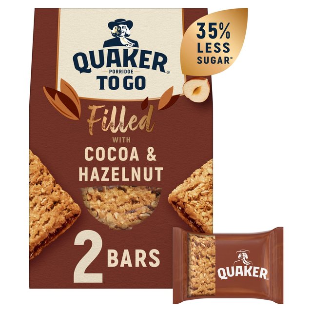 Quaker Porridge To Go Filled with Cocoa & Hazelnut 65g x Crisps, Nuts & Snacking Fruit M&S Default Title  