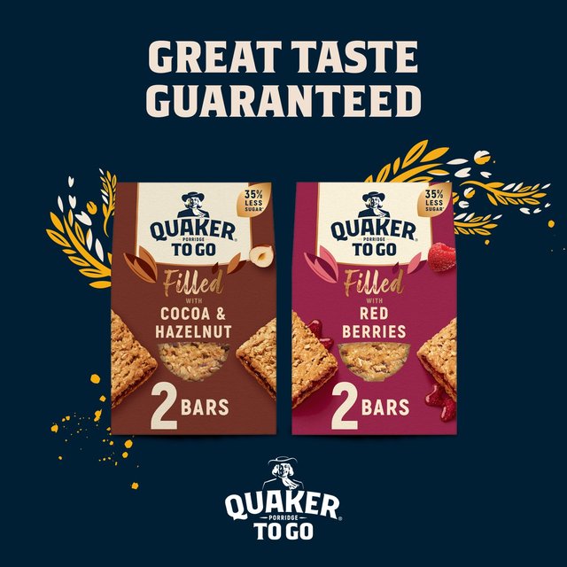 Quaker Porridge To Go Filled with Cocoa & Hazelnut 65g x Crisps, Nuts & Snacking Fruit M&S   