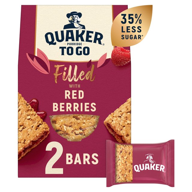 Quaker Porridge To Go Filled Red Berry 65g x