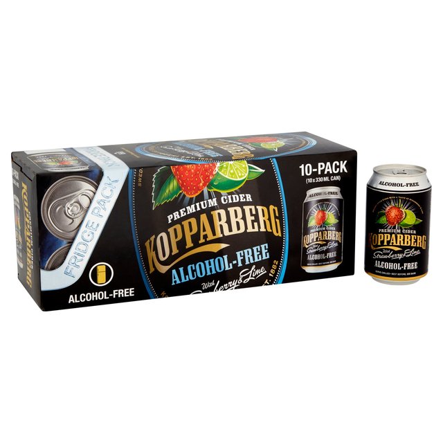 Kopparberg Alcohol Free Strawberry & Lime Cider Cans