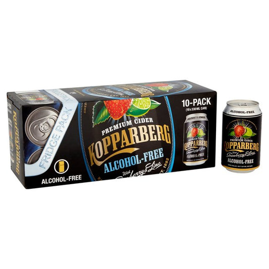 Kopparberg Alcohol Free Strawberry & Lime Cider Cans Adult Soft Drinks & Mixers M&S Title  
