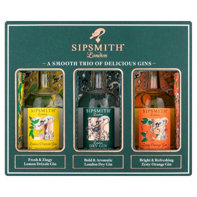 Sipsmith Mini Gin Trio Gift Set Perfumes, Aftershaves & Gift Sets M&S   