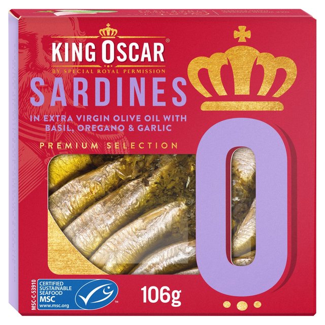 Sardines with Basil, Oregano & Garlic in Extra Virgin Olive Oil Cooking Ingredients & Oils M&S Title  
