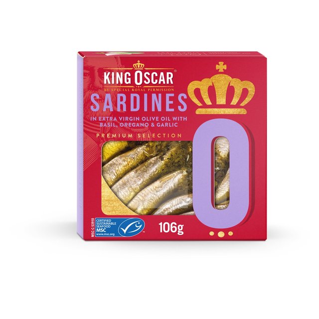 Sardines with Basil, Oregano & Garlic in Extra Virgin Olive Oil