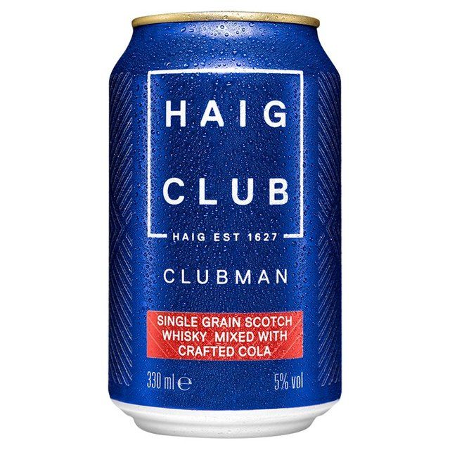 Haig Club Single Grain Scotch Whisky Mixed with Crafted Cola Ready to Drink