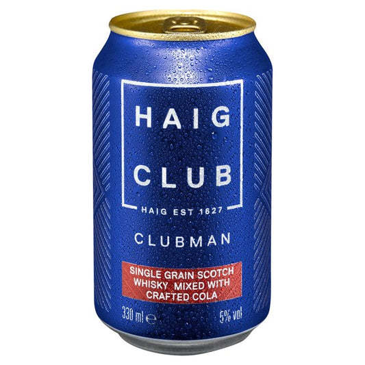 Haig Club Single Grain Scotch Whisky Mixed with Crafted Cola Ready to Drink BEER, WINE & SPIRITS M&S   
