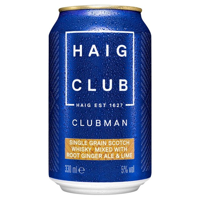 Haig Club Clubman Ginger Ale & Lime Ready to Drink