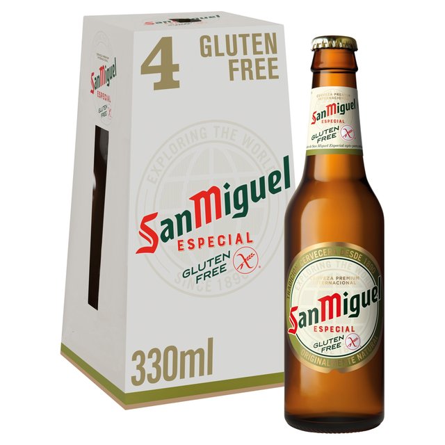 San Miguel Gluten Free Lager Beer Bottles