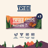 TRIBE Choc Peanut Butter Natural Plant Protein Bars Multipack Cereals M&S   