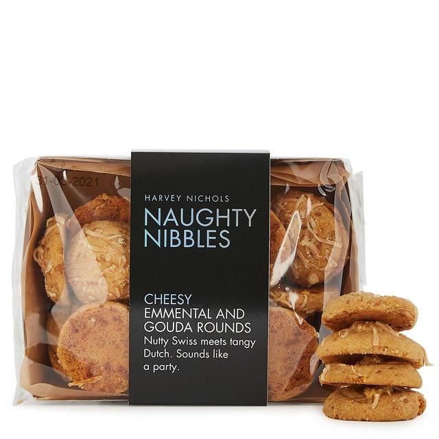 Harvey Nichols Naughty Nibbles Cheesy Emmental and Gouda Rounds GOODS M&S   