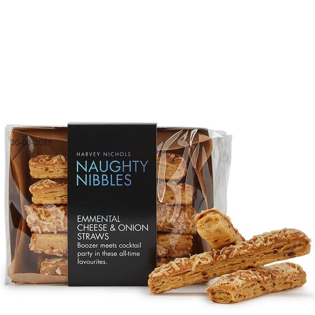 Harvey Nichols Naughty Nibbles Emmental Cheese & Onions Straws Biscuits, Crackers & Bread M&S Default Title  