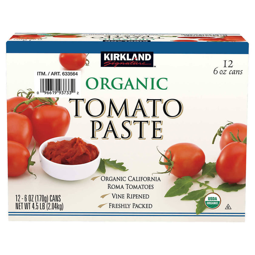 Kirkland Signature Organic Tomato Paste, 12 x 170g