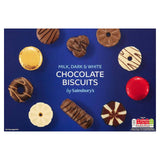 Sainsbury's Milk, Dark & White Chocolate Biscuits 450g Biscuit assortments Sainsburys   