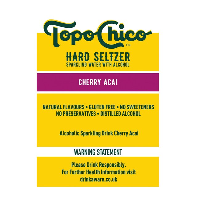 Topo Chico Cherry Acai Hard Seltzer Wine & Champagne M&S   