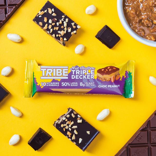 TRIBE Triple Decker Choc Peanut Butter Multipack Sweets M&S   