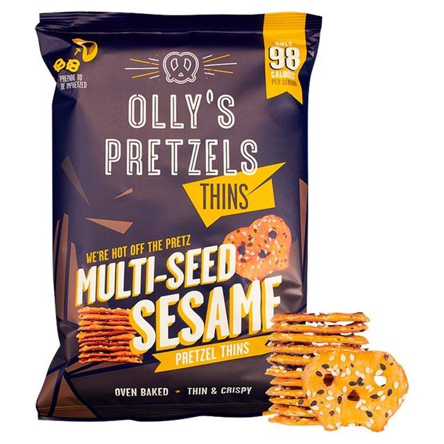 Olly's Pretzel Thins - Multi-Seed Sesame Crisps, Nuts & Snacking Fruit M&S Default Title