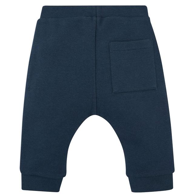 M&S Baby Cotton Rich Plain Joggers, 0-3 Years, Navy