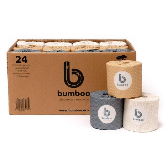 Bumboo Luxury Bamboo Toilet Tissue - Extra Long Rolls - McGrocer