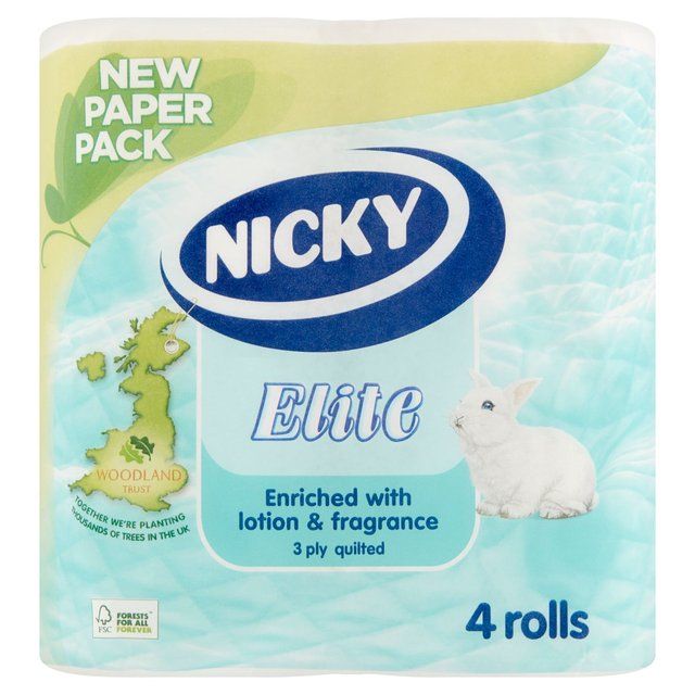 Nicky Elite Toilet Tissue 4 Pack