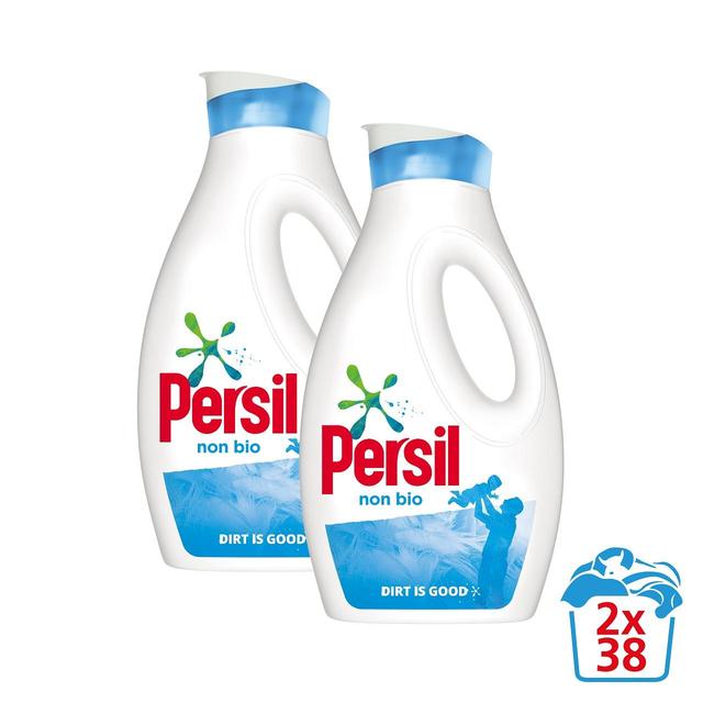 Persil Non Bio Laundry Washing Liquid 2X38 wash