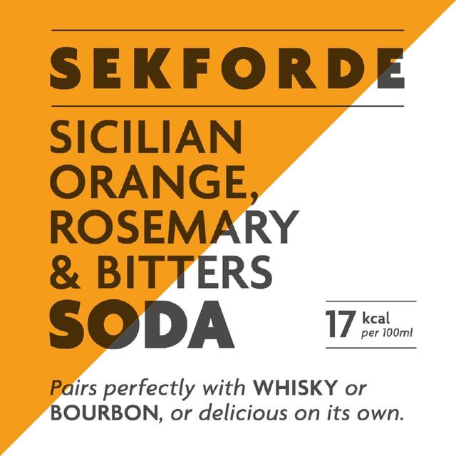 Sekforde Sicilian Orange, Rosemary & Bitters Soda