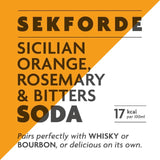 Sekforde Sicilian Orange, Rosemary & Bitters Soda Adult Soft Drinks & Mixers M&S   