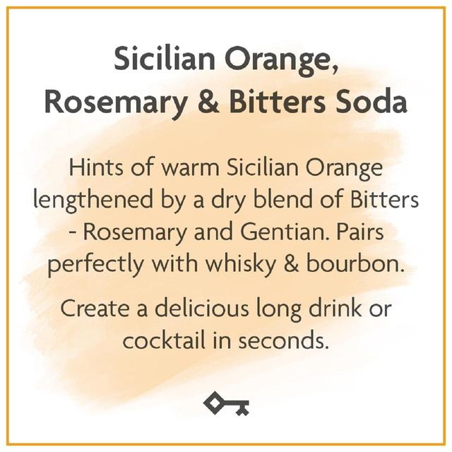 Sekforde Sicilian Orange, Rosemary & Bitters Soda Adult Soft Drinks & Mixers M&S   