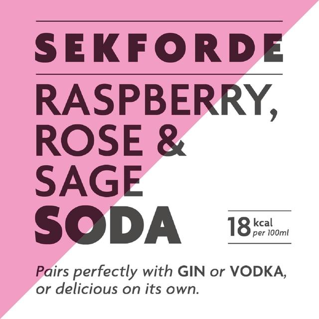 Sekforde Raspberry, Rose & Sage Soda