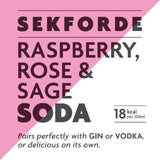 Sekforde Raspberry, Rose & Sage Soda Adult Soft Drinks & Mixers M&S   