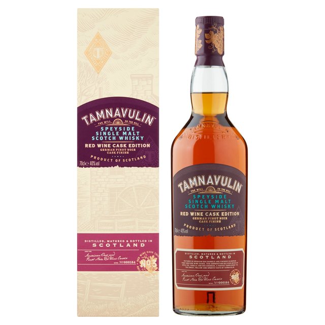 Tamnavulin German Pinot Noir Edition, Speyside Single Malt Scotch Whisky Liqueurs and Spirits M&S Default Title  