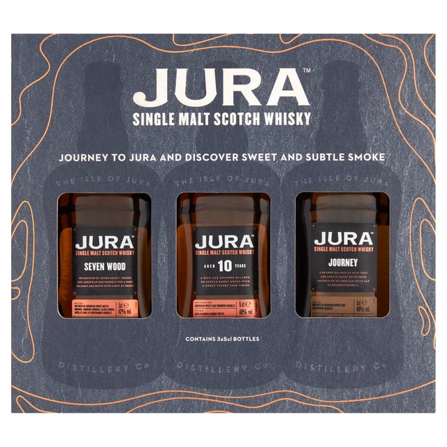 Jura, Journey, 10YO and Seven Wood Single Malt Whisky Gift Pack