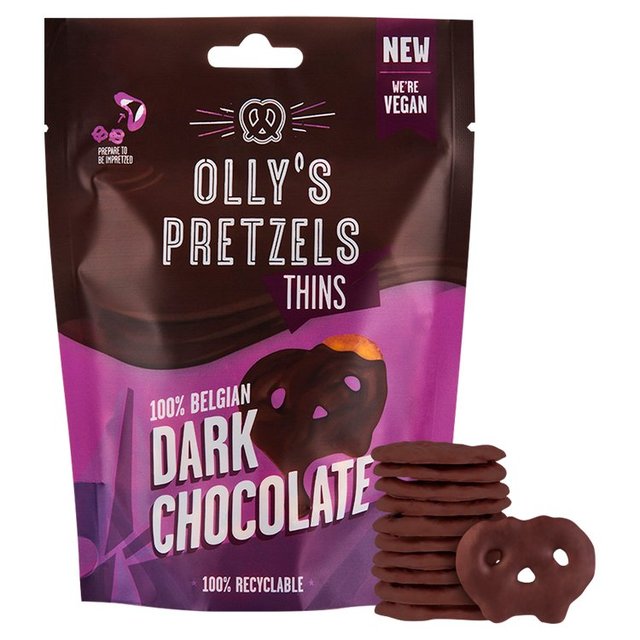 Olly's Pretzel Thins - Dark Chocolate Crisps, Nuts & Snacking Fruit M&S Default Title  