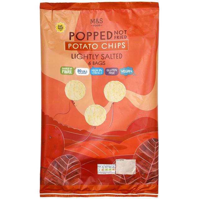 M&S Lightly Salted Popped Potato Chips Multipack Food Cupboard M&S Default Title  