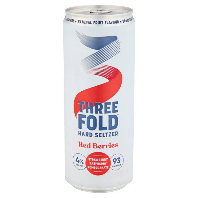 Three Fold Hard Seltzer Red Berries Wine & Champagne M&S   