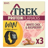 TREK White Chocolate & Raspberry Protein Flapjacks Food Cupboard M&S Default Title  