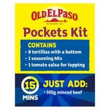 Old El Paso Mexican Mild Tortilla Pockets Kit WORLD FOODS M&S   