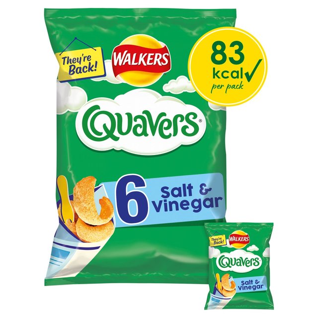 Walkers Quavers Salt & Vinegar Multipack Snacks