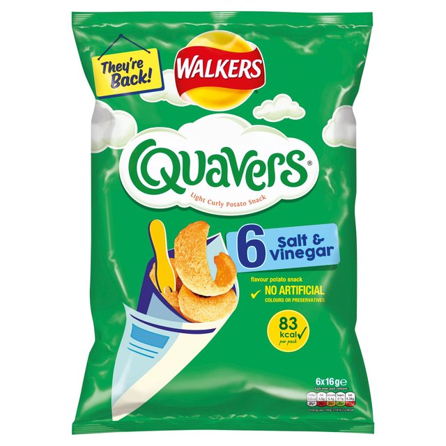 Walkers Quavers Salt & Vinegar Multipack Snacks GOODS M&S   