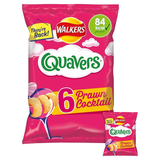 Walkers Quavers Prawn Cocktail Multipack Snacks Free from M&S Title  