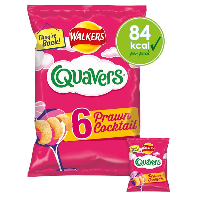 Walkers Quavers Prawn Cocktail Multipack Snacks