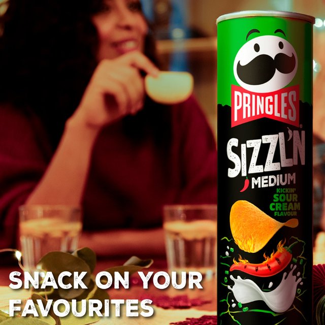 Pringles Sizzl'n Kickin' Sour Cream GOODS M&S   