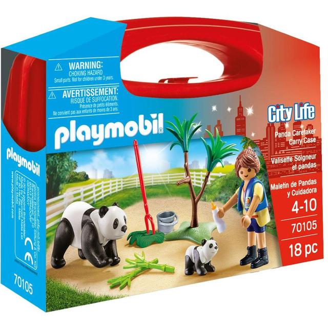 Playmobil 70105 City Life Panda Caretaker Large Carry Case