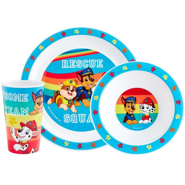 Paw Patrol Rescue 3 Piece PP Tableware Set Perfumes, Aftershaves & Gift Sets M&S   