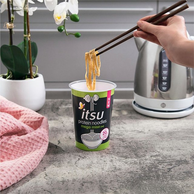 itsu Mega Miso Protein Noodles Cup Vegetarian & Vegan M&S   