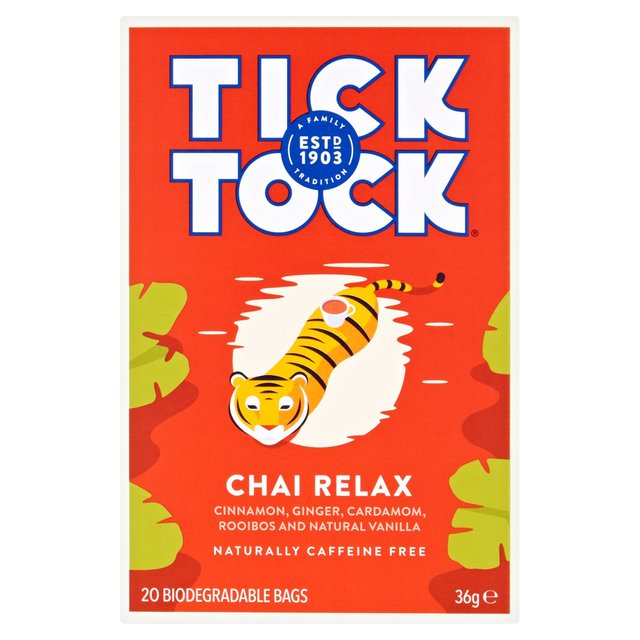 Tick Tock Wellbeing Chai Relax Tea M&S   