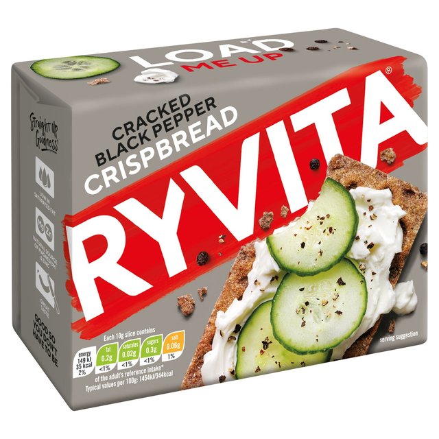 Ryvita Cracked Black Pepper Crisp Bread