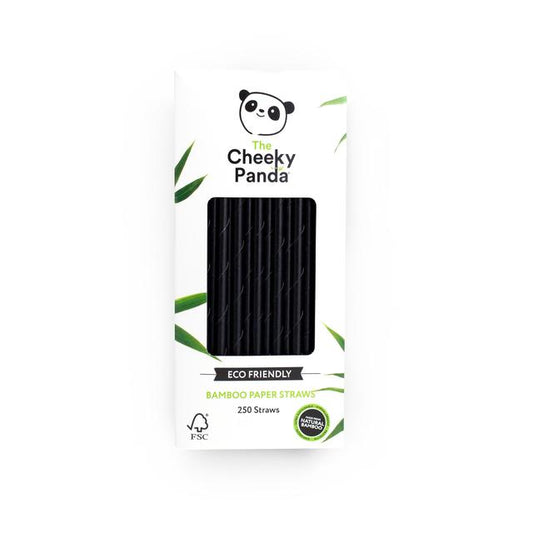 The Cheeky Panda 100% Bamboo Paper Straws, Black Home, Garden & Outdoor M&S   