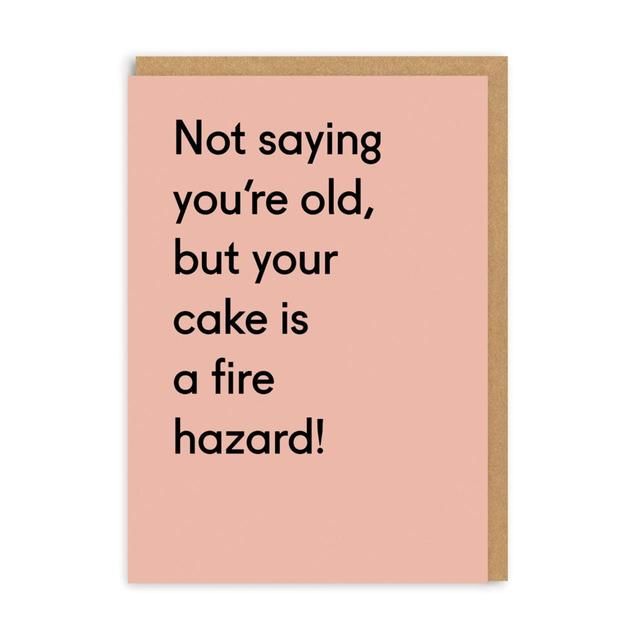 Ohh Deer Your Cake Is a Fire Hazard Birthday Card