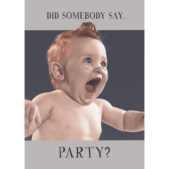 Somebody Say Party Excited Baby Card Perfumes, Aftershaves & Gift Sets M&S   